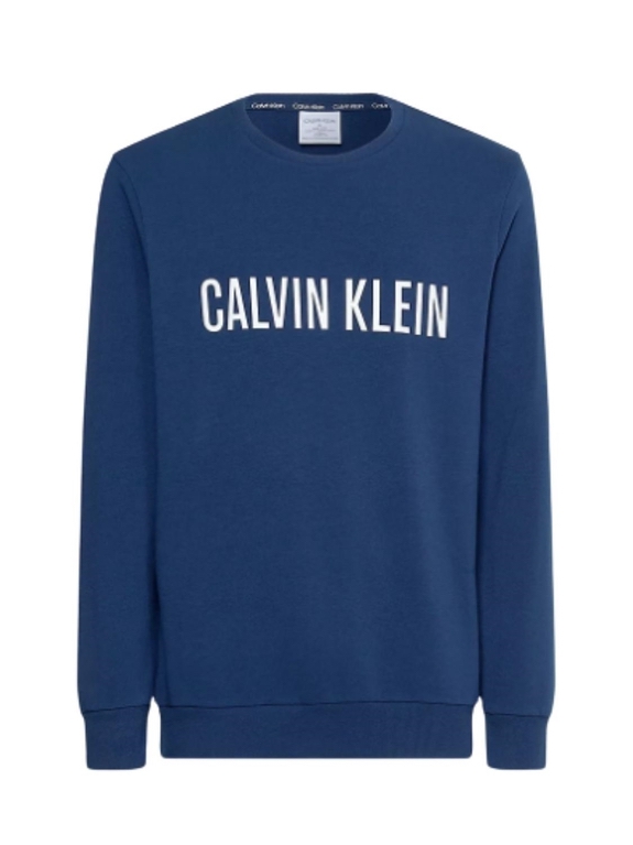 Calvin Klein L/S sweatshirt - Blue Shadow w/white